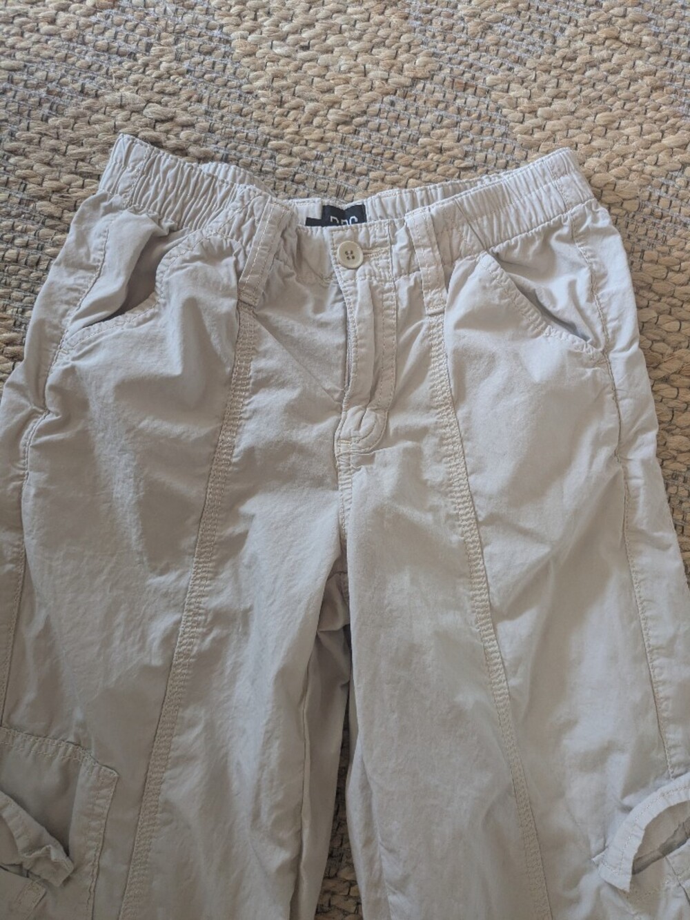BDG Urban Outfitters Women’s Cream Y2K Cargo Pants Low Rise XS Cotton Blend - Picture 6 of 11